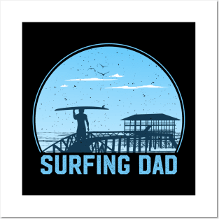 Surfing Dad Posters and Art